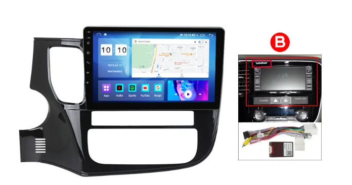 9" Mitsubishi Outlander 13'- 21' Head Unit Upgrade Kit