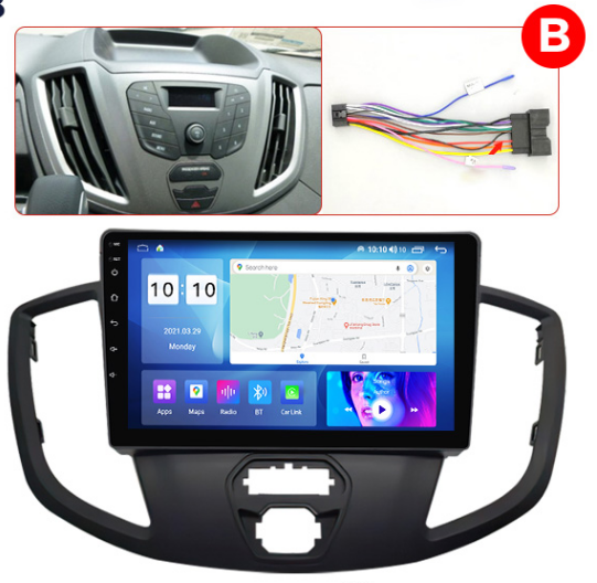 9" Ford Transit 13'-17' Head Unit Upgrade Kit