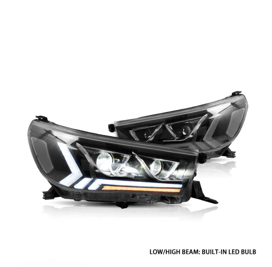 Toyota Hilux 15'-20' LED/HID Dual Beam Projector Headlight Kit