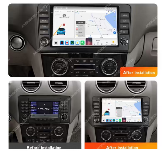 9" Mercedes ML300cdi 2010 Head Unit Upgrade Kit