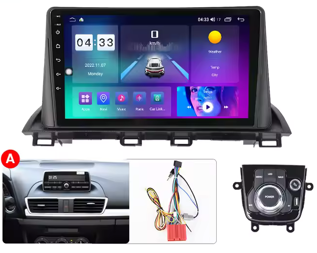 9" Mazda 3 13'-17' Head Unit Upgrade Kit