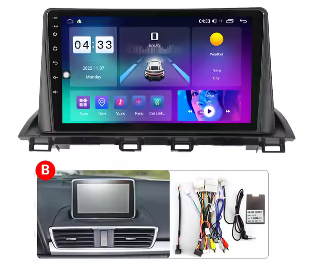 9" Mazda 3 13'-17' Head Unit Upgrade Kit