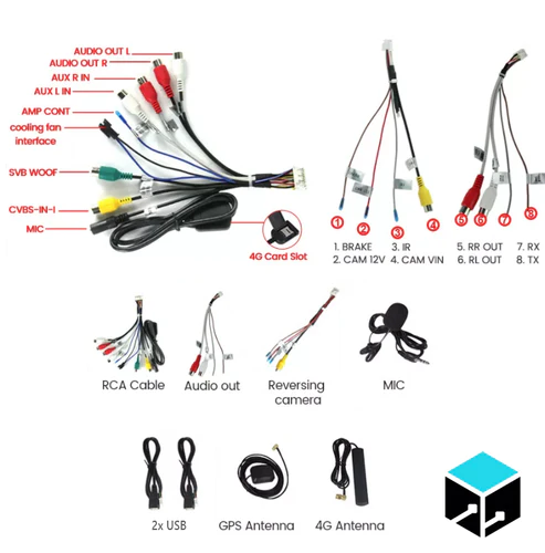 9" Nissan X-Trail T31 07'-13' Head Unit Upgrade Kit