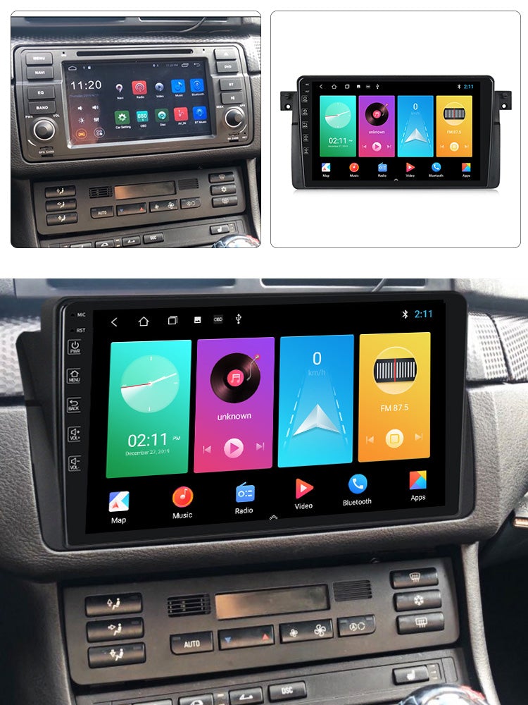 9" BMW 3 Series E46 98'- 06' Head Unit Upgrade Kit