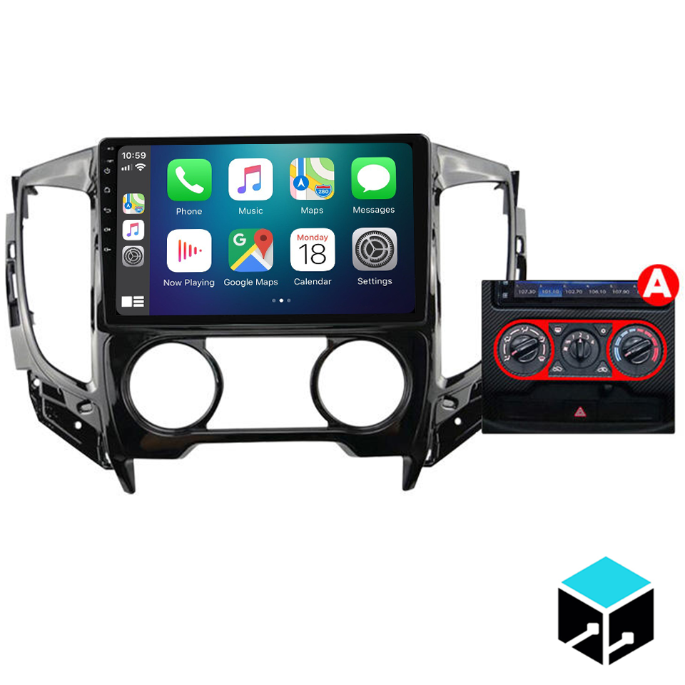9" Mitsubishi Triton 16'- 19' Head Unit Upgrade Kit