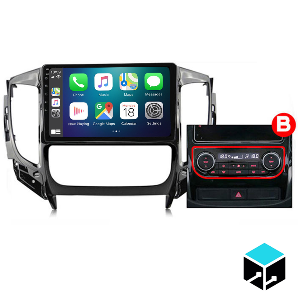9" Mitsubishi Triton 16'- 19' Head Unit Upgrade Kit