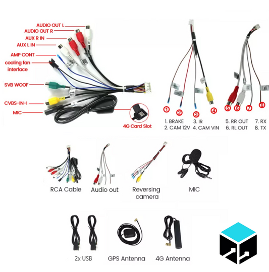 9" Toyota Hiace 13'- 18' Head Unit Upgrade Kit