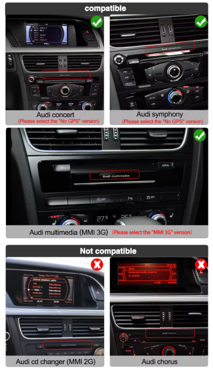 10.25" Audi A5 S5 09'-16' HeadUnit Upgrade Kit