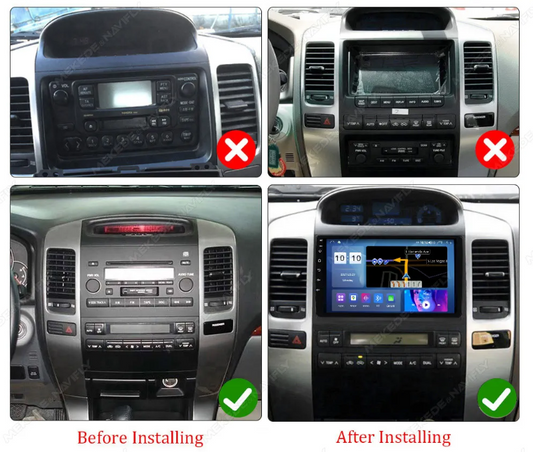 9" Toyota Prado 120 Series 02'- 07' Head Unit Upgrade Kit