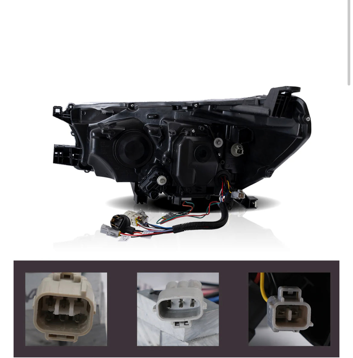 Toyota Hilux 15'-20' LED/HID Dual Beam Projector Headlight Kit