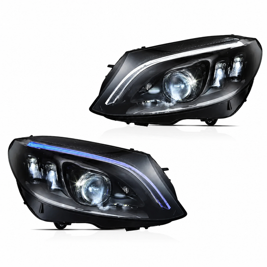 Mercedes-Benz C-Class W205 15'-21' LED Head Lights Kit