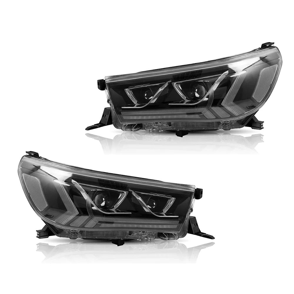 Toyota Hilux 15'-20' LED/HID Dual Beam Projector Headlight Kit