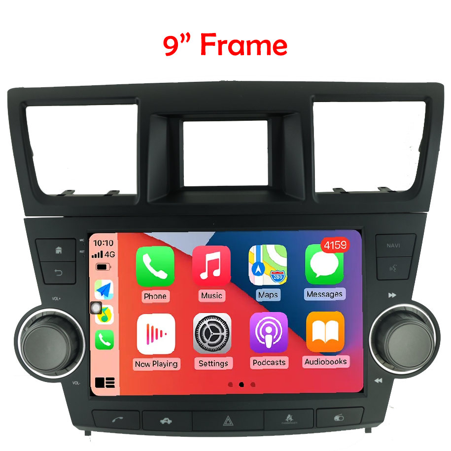 10" Toyota Kluger 07'-13' Head Unit Upgrade Kit (CarPlay)