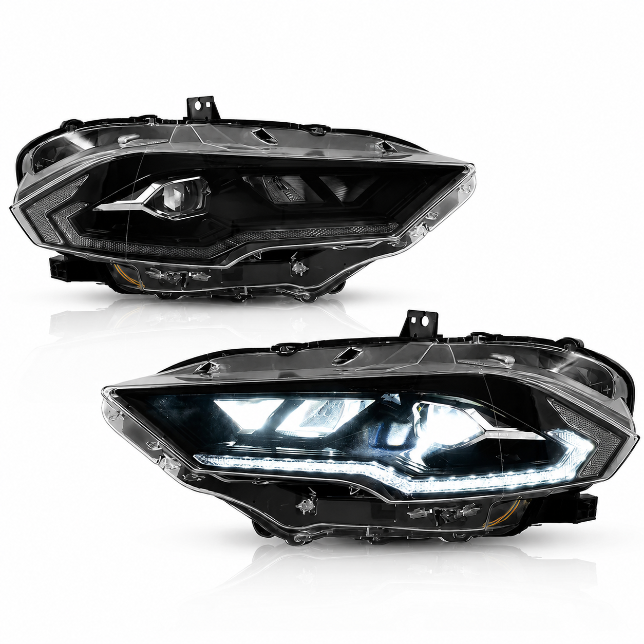 Ford Mustang 6th Gen Facelift 18'-22' LED Head Lights Kit