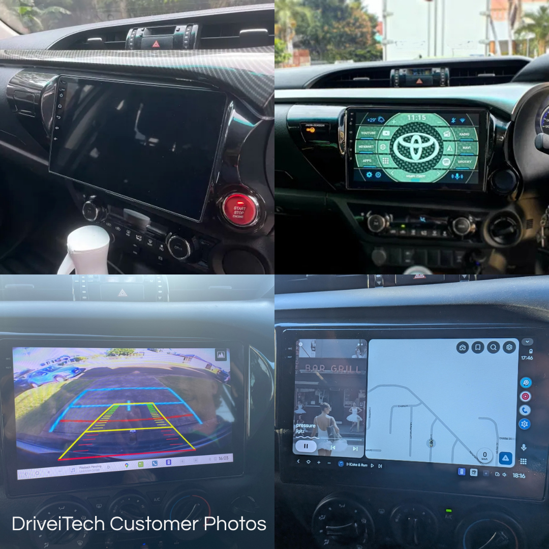 Toyota Hilux 2016–2022 Head Unit Upgrade Kit | Apple CarPlay & Android Auto | 10.25" Touchscreen