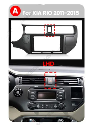 9" Kia Rio 12'- 16' Head Unit Upgrade Kit