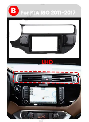 9" Kia Rio 12'- 16' Head Unit Upgrade Kit