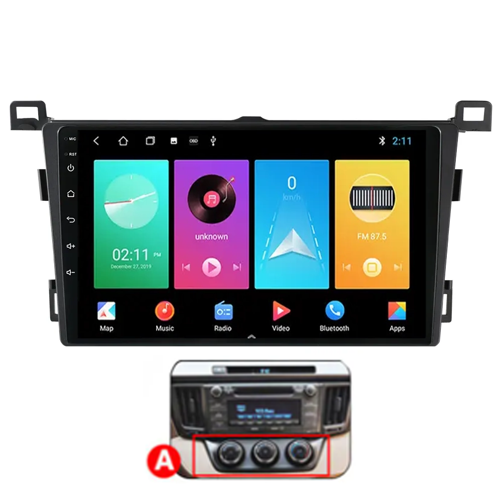 9" Toyota RAV4 13'-18' Head Unit Upgrade Kit