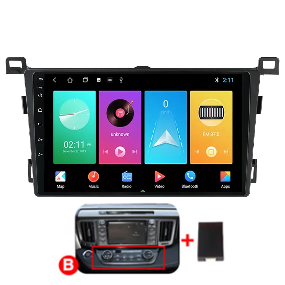 9" Toyota RAV4 13'-18' Head Unit Upgrade Kit