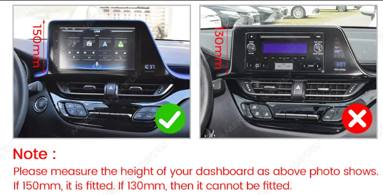 9" Toyota C-HR 16'-22' Head Unit Upgrade Kit