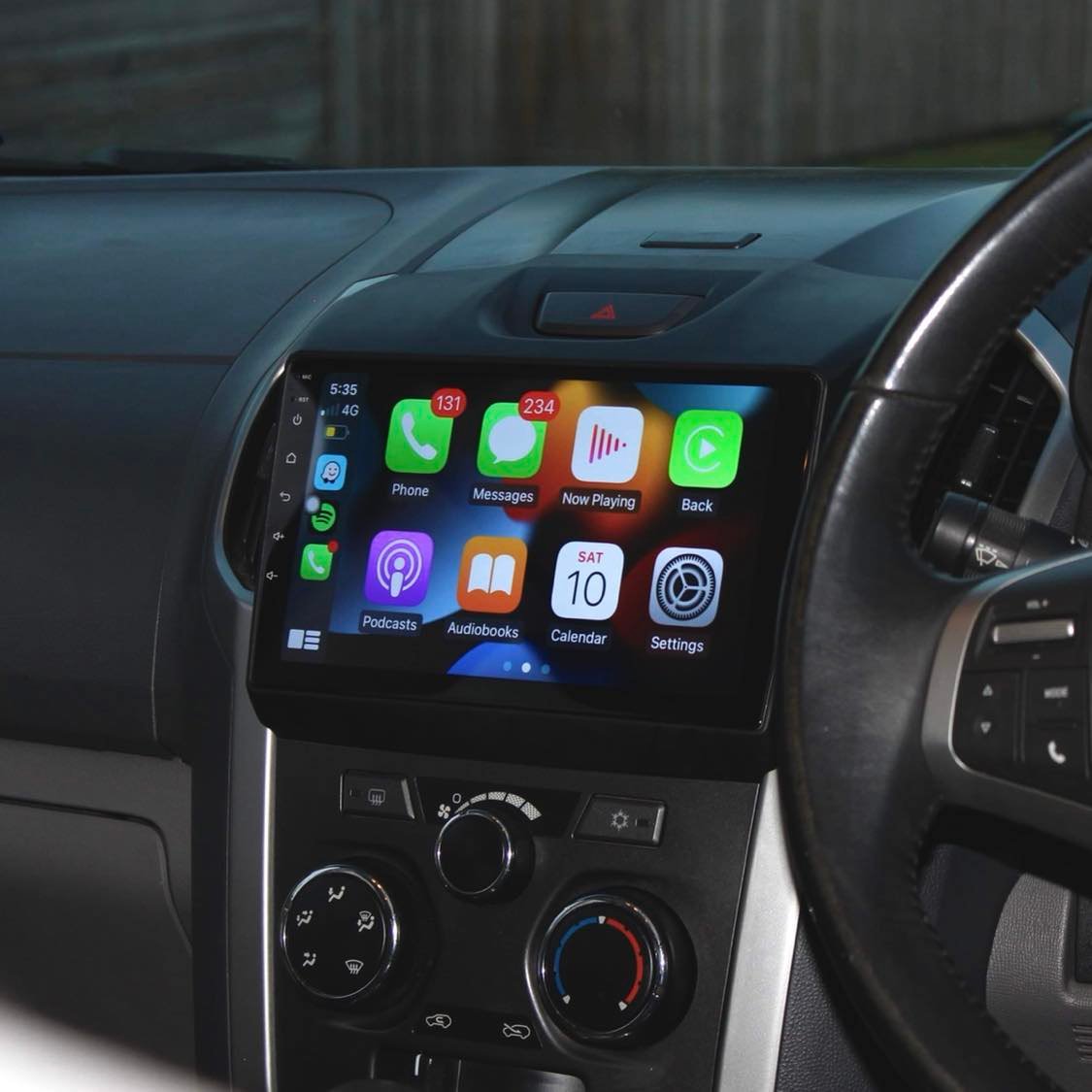 Isuzu D-MAX 2012-2020 Head Unit Upgrade Kit | Apple CarPlay & Android Auto | 9" Touchscreen