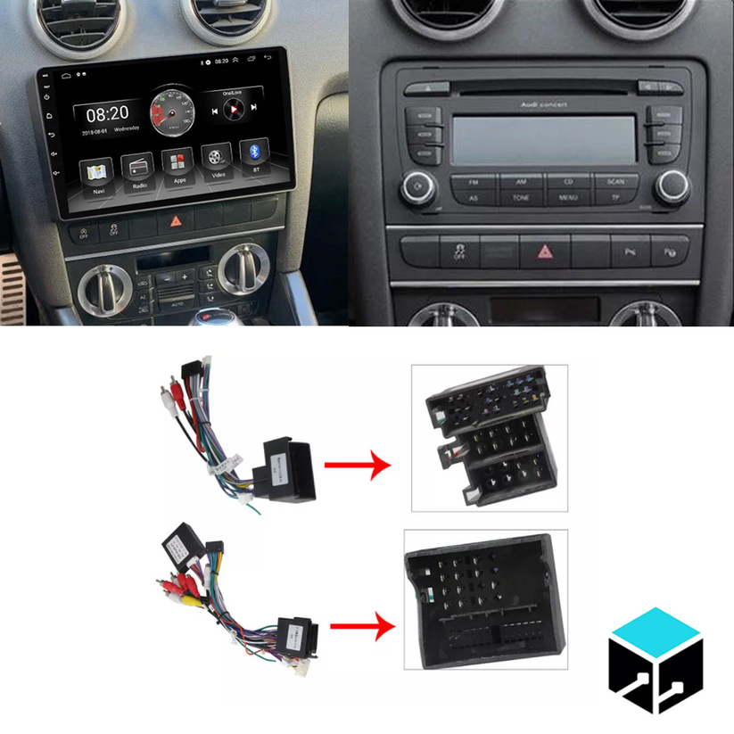 Audi A3 Head Unit Upgrade Kit (Carplay) 07'- 12' – DriveiTech