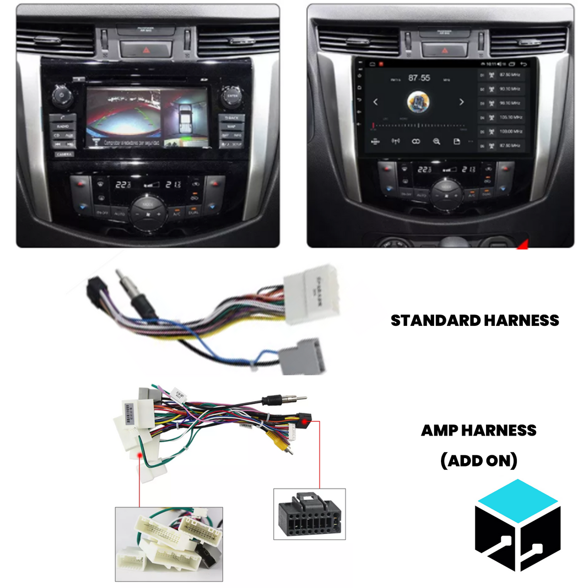Nissan Navara 2016–2018 Head Unit Upgrade Kit | Apple CarPlay & Android Auto | 9" Touchscreen