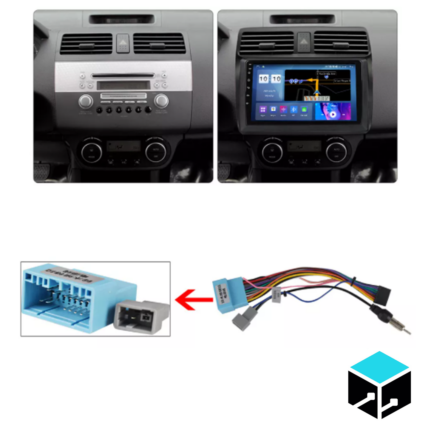 10.25" Suzuki Swift 03'- 11' Head Unit Upgrade Kit (CarPlay)